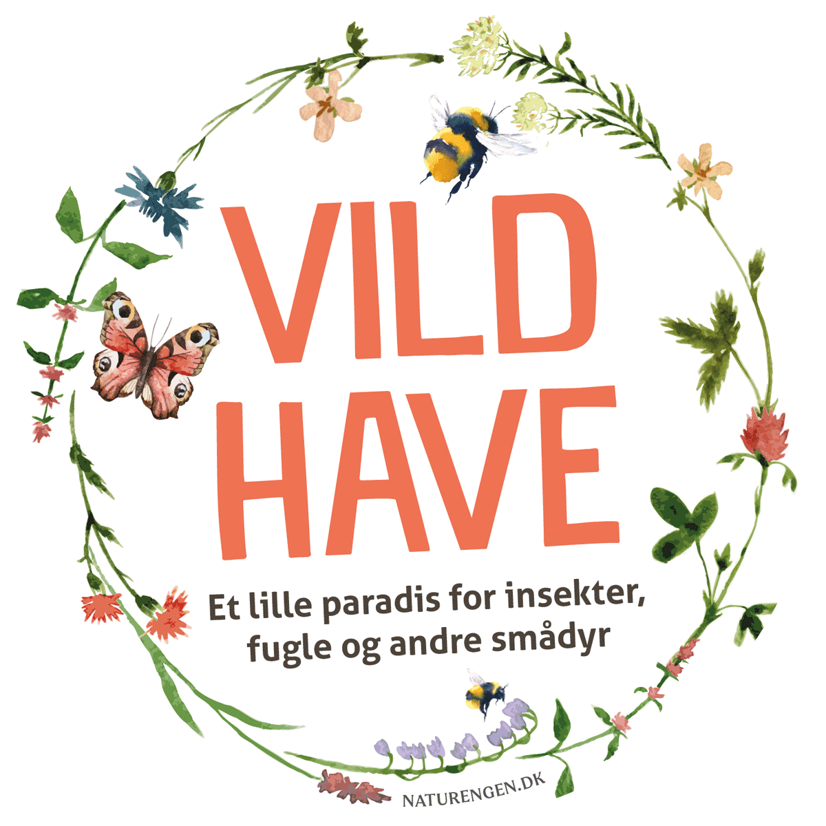 Vild have-skilt ·· Mønje-vokshat (koral)