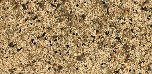 Frøfyld ·· Majsgranulat i komposterbar og genbrugelig bøtte med låg