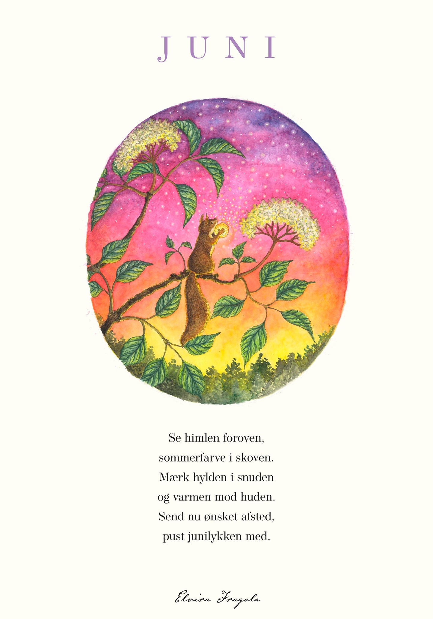 Juni - Året plakat