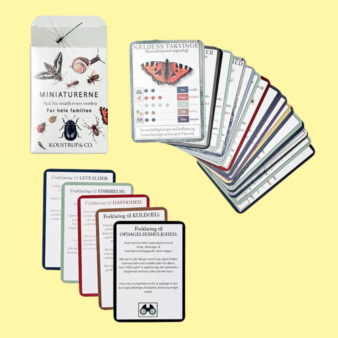 Smådyr og insekternes verden Dyrekort ·· Spillekort
